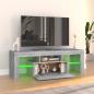 Preview: TV-Schrank mit LED-Leuchten Grau Sonoma 120x35x40 cm