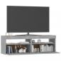 Preview: TV-Schrank mit LED-Leuchten Grau Sonoma 120x35x40 cm