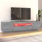 Preview: TV-Schrank mit LED-Leuchten Grau Sonoma 160x35x40 cm