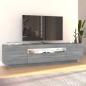 Preview: TV-Schrank mit LED-Leuchten Grau Sonoma 160x35x40 cm