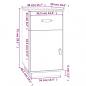 Preview: Schreibtisch-Schrank Honigbraun 40x50x75 cm Massivholz Kiefer