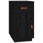 Preview: Schreibtisch-Schrank Schwarz 40x50x75 cm Massivholz Kiefer