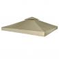 Preview: ARDEBO.de - Pavillon-Ersatzdach 310 g/m² Beige 3x3 m