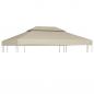 Preview: ARDEBO.de - Pavillon-Dachplane Ersatzdach 310 g/m² Beige 3×4 m