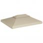 Preview: Pavillon-Dachplane Ersatzdach 310 g/m² Beige 3×4 m