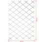 Preview: Nature Garten-Rankgitter 50x150 cm PVC Weiß 6040701