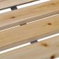 Preview: Gartenbank 120 cm Holz und Eisen