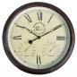 Preview: ARDEBO.de - Esschert Design Bahnhofsuhr mit Thermometer und Hygrometer TF009