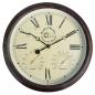 Preview: Esschert Design Bahnhofsuhr mit Thermometer und Hygrometer TF009