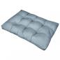 Preview: ARDEBO.de - Palettenkissen 120x80x12 cm Grau Stoff