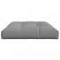 Preview: Palettenkissen 120x80x12 cm Grau Stoff