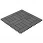 Preview: Graue Terrassenfliesen 11 Stk. 30 x 30 cm WPC 1 qm