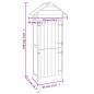 Preview: Gartenschrank Braun 42,5x64x190 cm