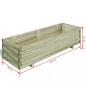 Preview: Hochbeet 120x40x30 cm Holz Rechteckig