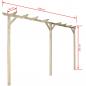 Preview: Gartenpergola 410x40x203 cm Holz