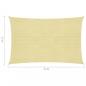 Preview: Sonnensegel HDPE Rechteckig 2x4 m Beige