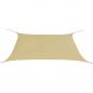 Preview: ARDEBO.de - Sonnensegel Oxford-Gewebe Rechteckig 2x4 m Beige 