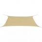 Preview: ARDEBO.de - Sonnensegel Oxford-Gewebe Rechteckig 4x6 m Beige 