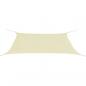 Preview: ARDEBO.de - Sonnensegel Oxford-Gewebe Rechteckig 4x6 m Creme 