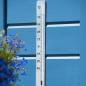 Preview: Nature Garten Wandthermometer Aluminium 3,8 x 0,6 x 37 cm