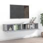 Preview: ARDEBO.de - 2-tlg. TV-Schrank-Set Grau Sonoma Holzwerkstoff