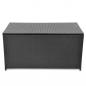 Preview: Garten-Auflagenbox Schwarz 120x50x60 cm Poly Rattan