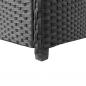 Preview: Garten-Auflagenbox Schwarz 120x50x60 cm Poly Rattan