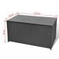 Preview: Garten-Auflagenbox Schwarz 120x50x60 cm Poly Rattan