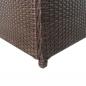 Preview: Garten-Auflagenbox Braun 120x50x60 cm Poly Rattan