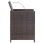 Preview: 9-tlg. Garten-Essgruppe mit Auflagen Poly Rattan Braun