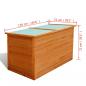 Preview: Garten-Aufbewahrungsbox 126x72x72 cm Holz