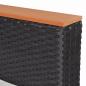 Preview: Gartensofa Poly Rattan Schwarz