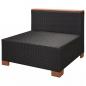 Preview: 6-tlg. Garten-Lounge-Set mit Auflagen Poly Rattan Schwarz