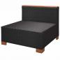 Preview: 8-tlg. Garten-Lounge-Set mit Auflagen Poly Rattan Schwarz