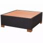 Preview: 7-tlg. Garten-Lounge-Set mit Auflagen Poly Rattan Schwarz