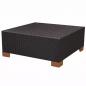 Preview: 7-tlg. Garten-Lounge-Set mit Auflagen Poly Rattan Schwarz