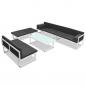 Preview: 5-tlg. Garten-Lounge-Set Textilene Aluminium Schwarz