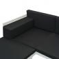 Preview: 5-tlg. Garten-Lounge-Set Textilene Aluminium Schwarz