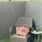 Preview: Nature Doppelseitiger Garten-Sichtschutz PVC 1×3 m Grau