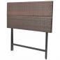 Preview: 7-tlg. Garten-Essgruppe Klappbar Stahl Poly Rattan Braun