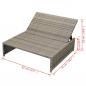 Preview: 5-tlg. Garten-Lounge-Set mit Auflagen Poly Rattan Grau