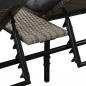 Preview: 5-tlg. Garten-Lounge-Set mit Auflagen Poly Rattan Grau