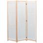 Preview: ARDEBO.de - 3-teiliger Raumteiler Creme 120 x 170 x 4 cm Stoff