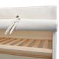 Preview: Schrank Stoff und Kiefernholz 110 x 40 x 170 cm