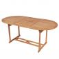 Preview: ARDEBO.de - Gartentish 180x90x75 cm Teak Massivholz