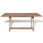 Preview: Gartentish 180x90x75 cm Teak Massivholz