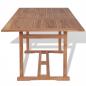 Preview: Gartentish 180x90x75 cm Teak Massivholz