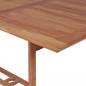 Preview: Gartentish 180x90x75 cm Teak Massivholz