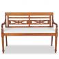 Preview: Batavia Gartenbank mit Polstern 120 cm Teak