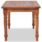 Preview: Batavia Couchtisch Kolonialstil Teak 90 x 50 x 45 cm